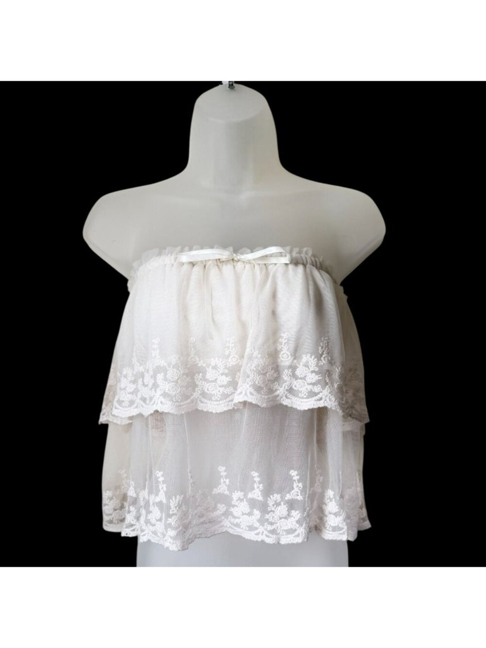 NWT Free People Love You So Lace Tube Top Women's M - Picture 3 of 8